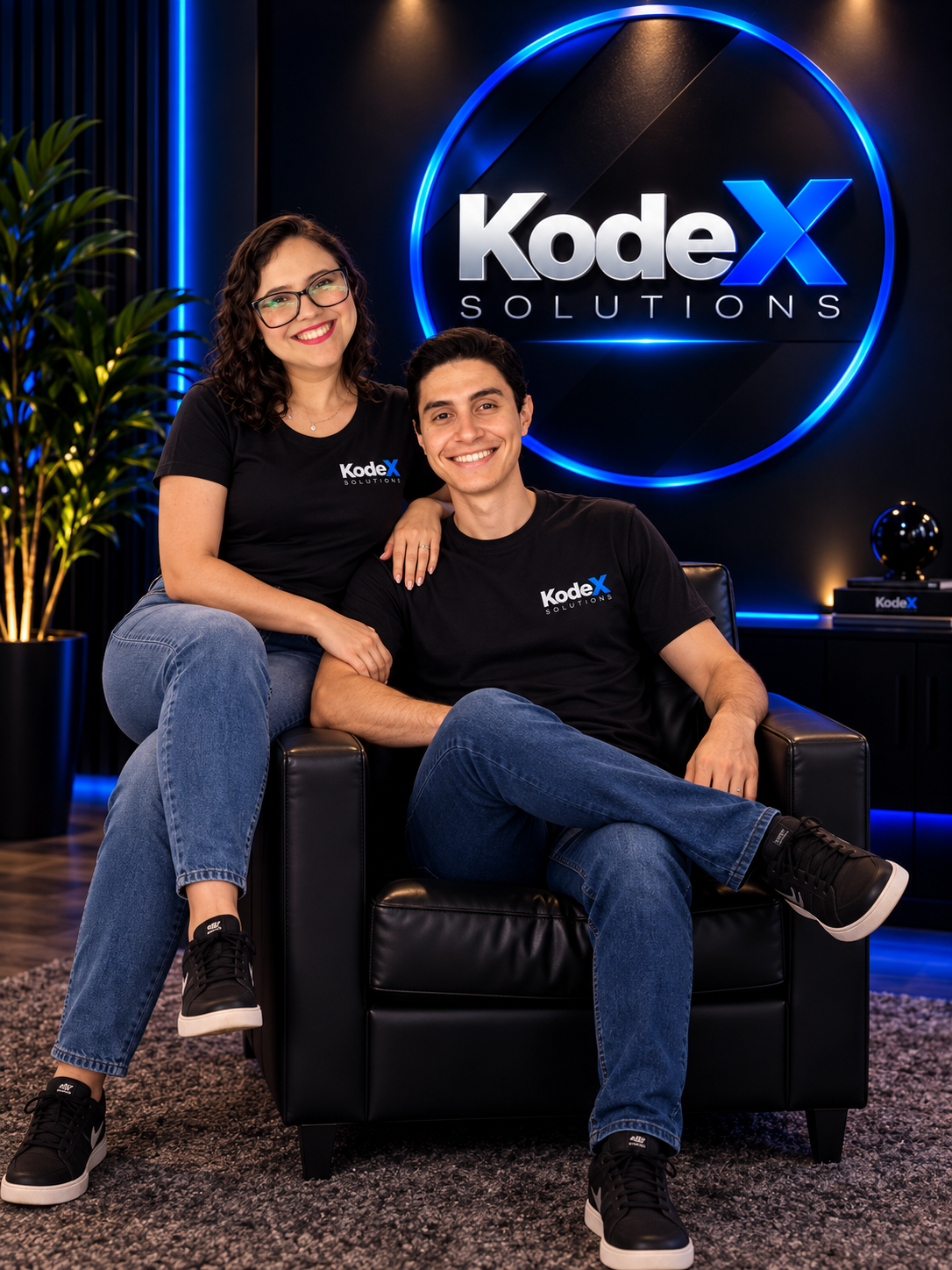 Aline e Giovanni Bombardi, fundadores da KodeX Solutions